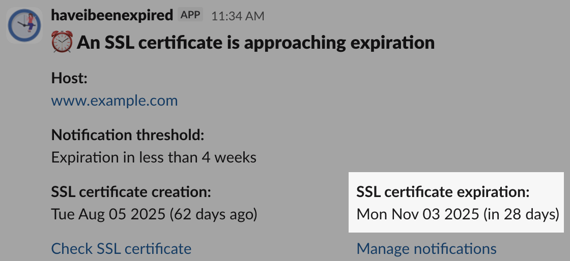 Pro tier expiration notification showing instant alert